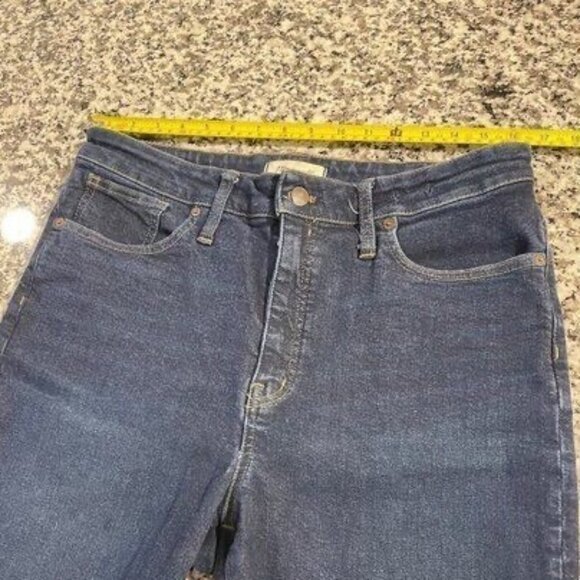 Madewell Women’s Jeans 32 Curvy High Rise Skinny Blue Denim Stretch Zip Button - Picture 5 of 13